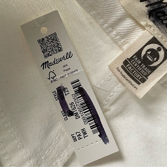 New! The Tall Perfect Vintage Wide-Leg Crop Jean in Tile White 18906 - Picture 14 of 16